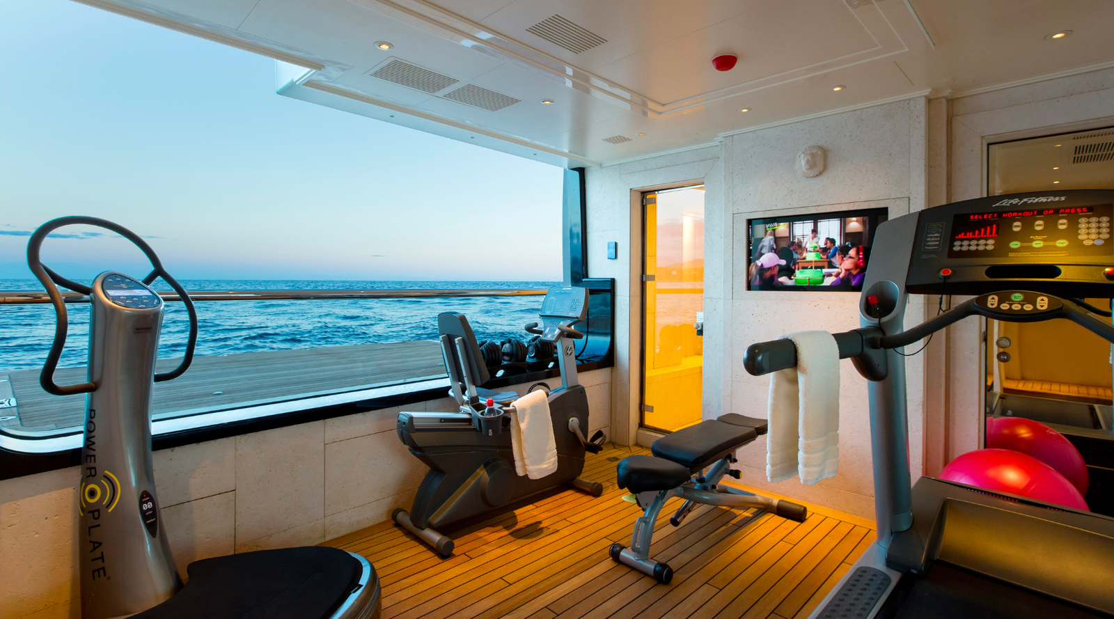 Luxury full beam master suite on the Lioness V superyacht with Argent Design styling