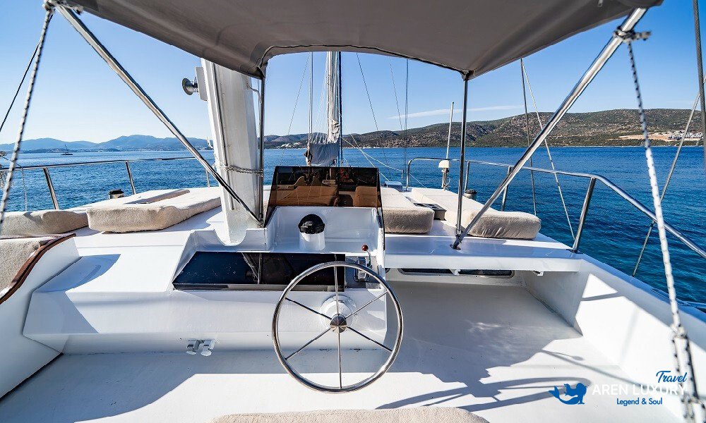 Gulet charter in Turkey with luxury traditional wooden yacht