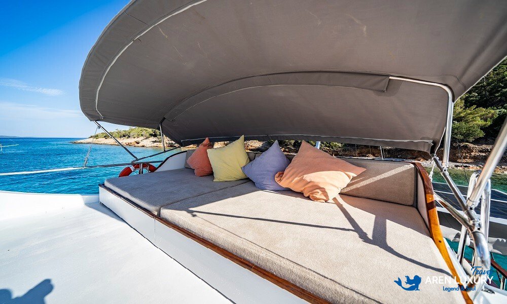 Gulet charter in Turkey with luxury traditional wooden yacht
