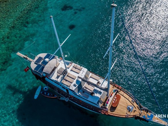 Gulet charter Bodrum Turkey sailing in the Aegean Sea
