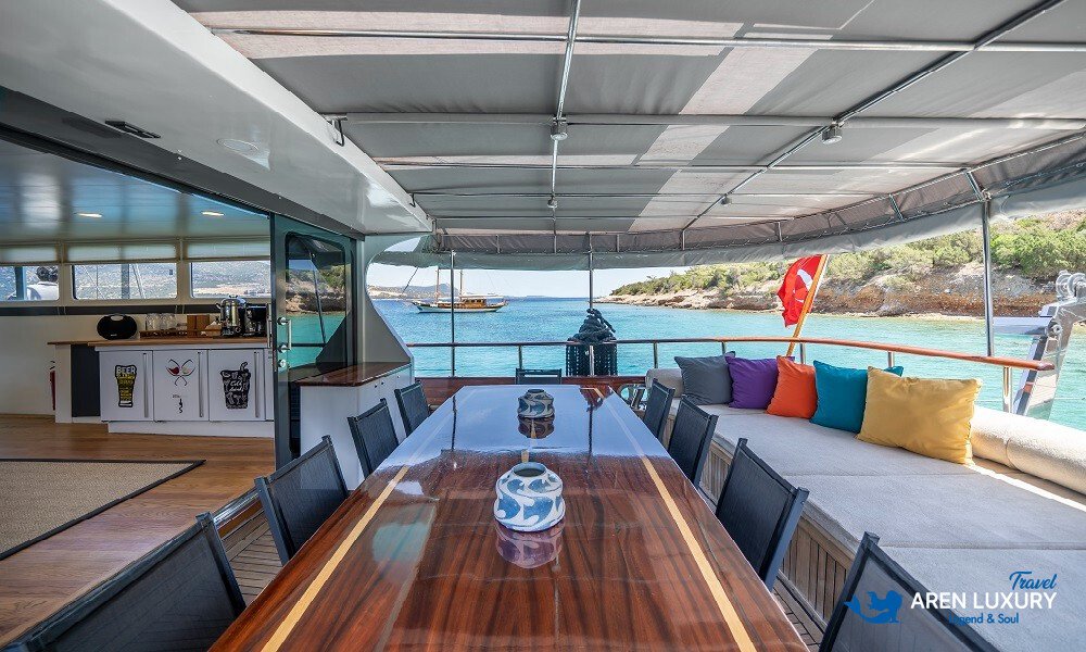 Gulet charter in Turkey with luxury traditional wooden yacht