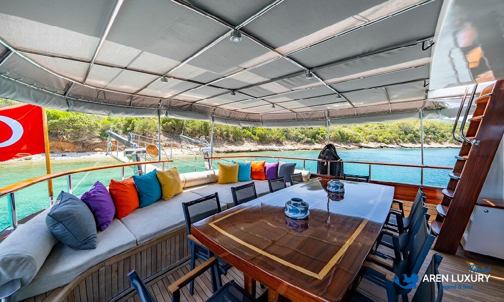 Gulet charter in Turkey with luxury traditional wooden yacht