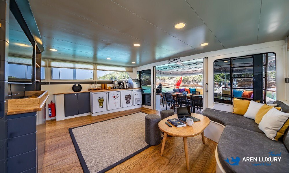 Gulet charter in Turkey with luxury traditional wooden yacht