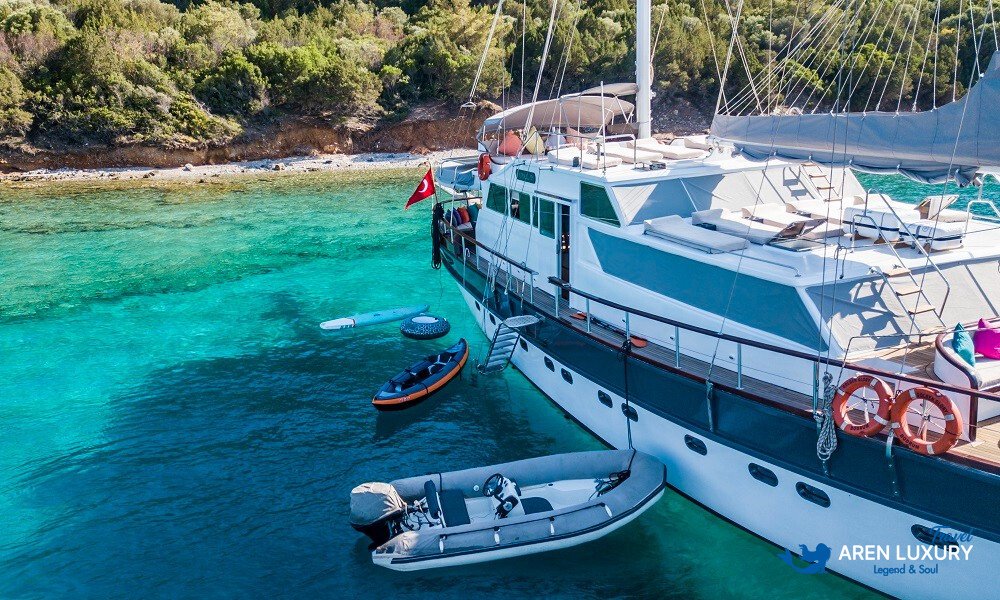Gulet charter Bodrum Turkey sailing in the Aegean Sea