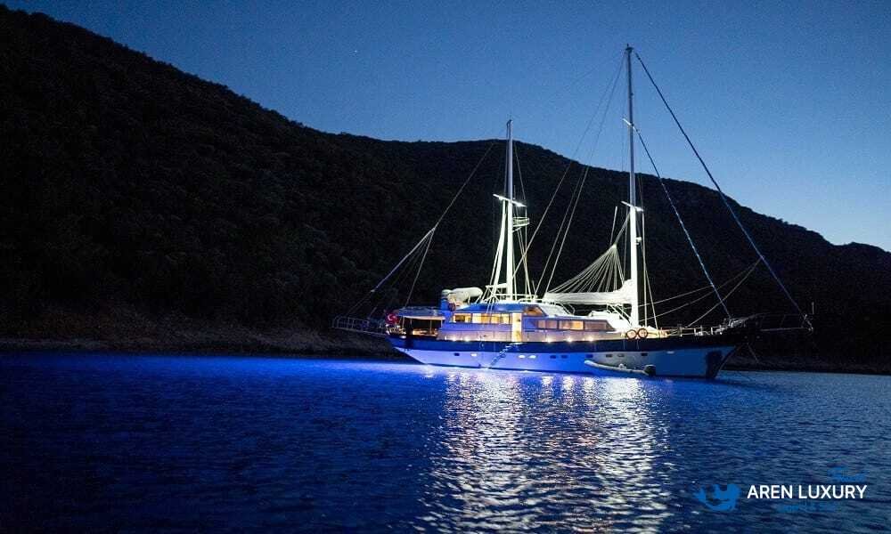 Gulet charter Bodrum Turkey sailing in the Aegean Sea