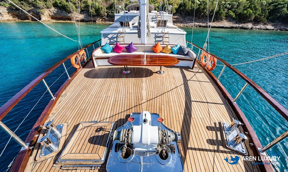 Gulet charter Bodrum Turkey sailing in the Aegean Sea