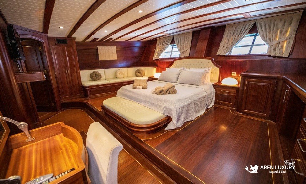 Arif Kaptan A gulet charter Turkey interior design and comfort