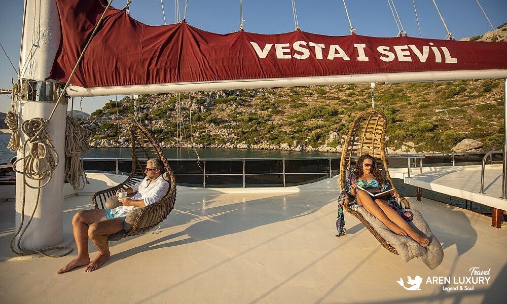 Gulet Vesta 1 Sevil charter Turkey exterior view