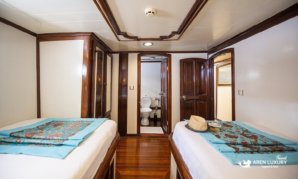 Comfortable guest cabin interior on Gulet Vesta 1 Sevil Charter Turkey