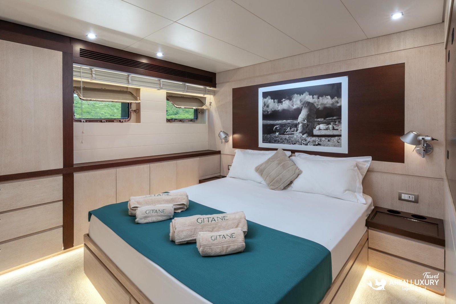 Comfortable cabins on Gulet Gitane charter Turkey