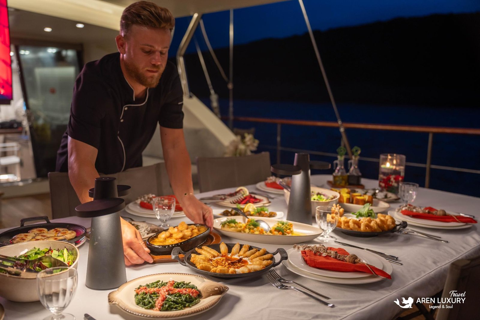 Professional crew on Gulet Gitane charter Turkey