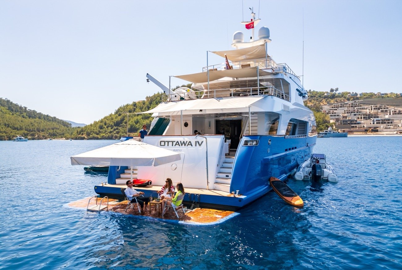 ottavia-iv-yacht-charter (28) The 39m Ottawa IV Yacht Charter cruising the Mediterranean coast.