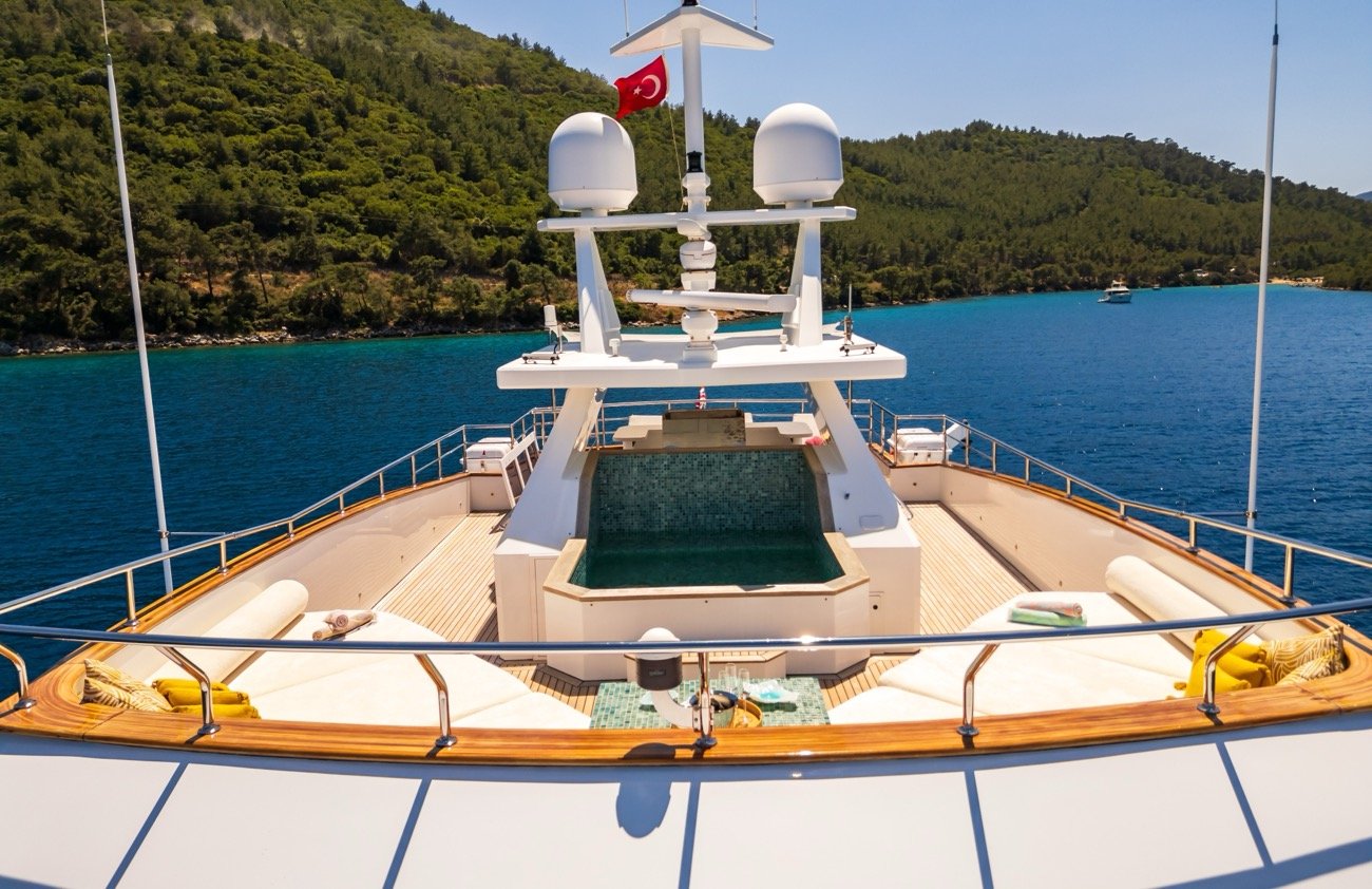 ottavia-iv-yacht-charter (30) The 39m Ottawa IV Yacht Charter cruising the Mediterranean coast.