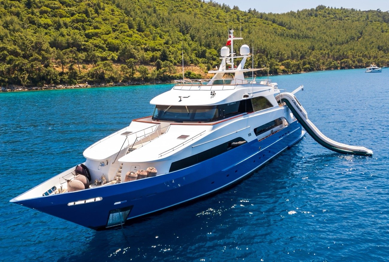 ottavia-iv-yacht-charter (35) The 39m Ottawa IV Yacht Charter cruising the Mediterranean coast.