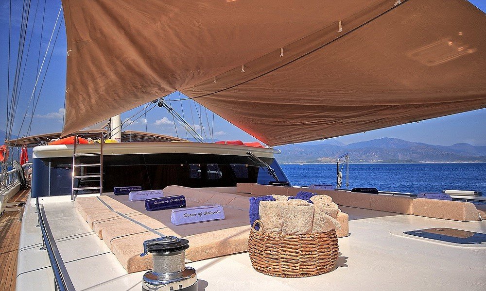 Queen of Salmakis luxury gulet charter Turkey and Greece exterior