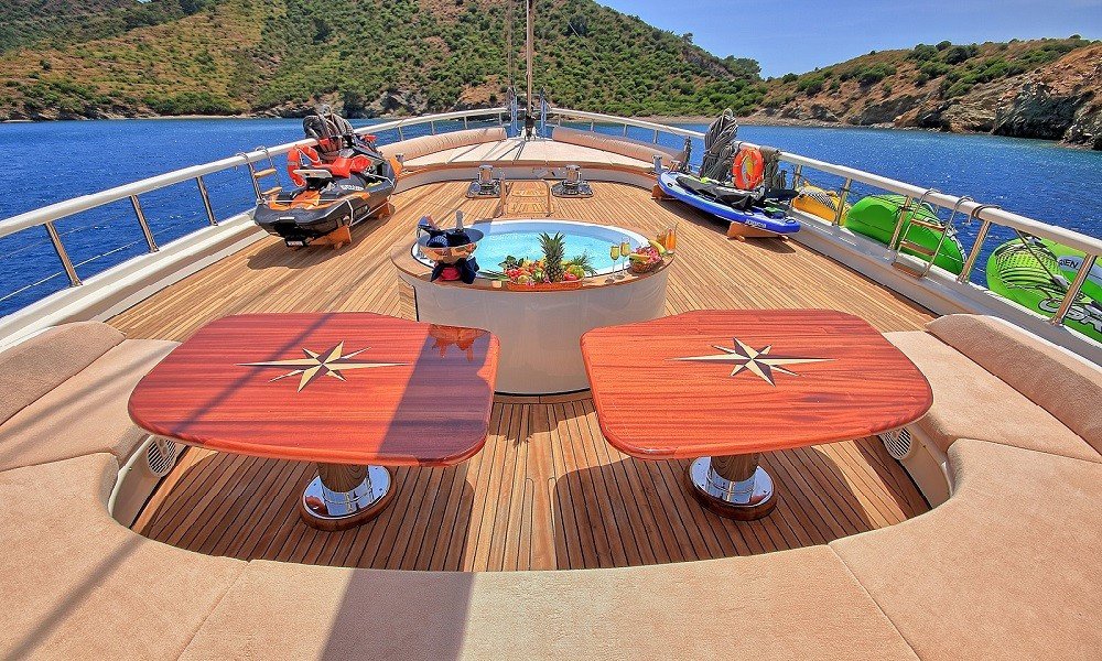 40m luxury sailing gulet charter in Turkey and Greece