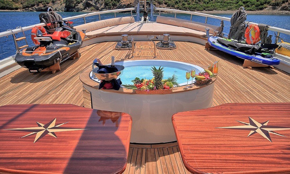40m luxury sailing gulet charter in Turkey and Greece