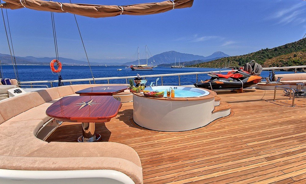 40m luxury sailing gulet charter in Turkey and Greece