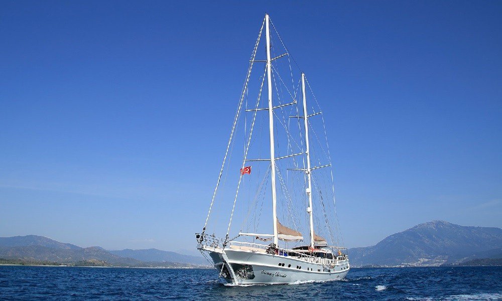 Queen of Salmakis luxury gulet charter Turkey and Greece exterior