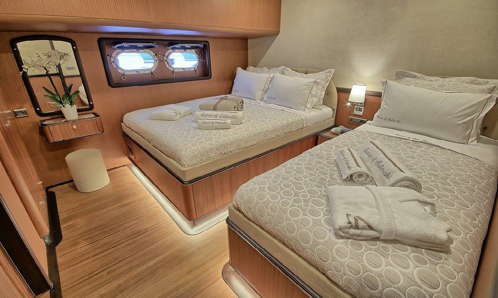 Guest accommodation on luxury gulet charter Turkey and Greece