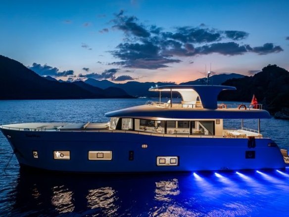 Interior/Exterior view of the TanWay Luxury Charter Yacht